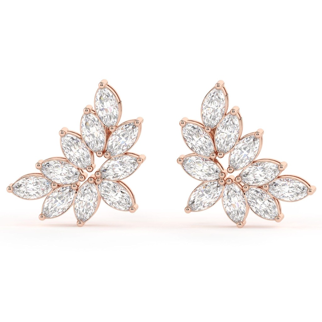 Marquise Cut Diamond Unique Style Earrings For Women