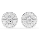 1.50ct Round Cut Diamond Halo Stud Earrings For Women