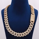Round Cut Diamond Cuban Chain Hip Hop Jewelry For Men