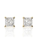 1.00ctPrincess Cut Diamond Stud Earrings For Women