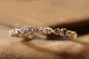 Marquise and Round Cut Moissanite Half Eternity Wedding Band For Women 
