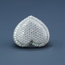 Stylish 14 kt White Gold lab created Diamond Hip Hop Ring adding a stylish touch to any outfit with enhanced vvs clarity