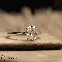 Radiant Cut Diamond Solitaire Style engagement ring For Women