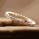 Round Cut Diamond Bezel Setting Full Eternity Wedding Band For Women