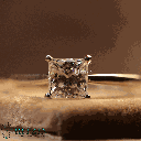 Princess Cut Diamond Solitaire Style Engagement Ring For Women