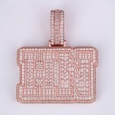 14 kt gold Lab grown diamond pendant with vvs clarity fully iced out hip hop jewelry fashion game