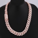 22 inch 18 mm cuban chain crafted in 14 kt gold moissanite diamonds with vvs clarity fashion accessory game