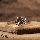 Round Cut Diamond Solitaire Style Engagement Ring For Women