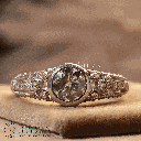 Round Cut Diamond Vintage Style Engagement Ring For Women