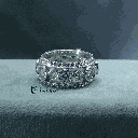 Round Cut Diamond Full Eternity Heavy Wedding Band For Women 