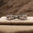 Round Cut Diamond Twisted Style Engagement Ring For Women
