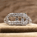 Round Cut Diamond Unique Style Engagement Ring For Women 