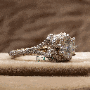 Round Cut Diamond Unique Style Engagement Ring For Women 