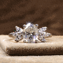 Oval And Marquise Cut Diamond 7 Stone Style  Engagement Ring For Women