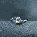 Round Cut Diamond Twisted Style Engagement Ring For Women 