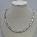 3.00MM Princess Cut Diamond Tennis Chain For Women