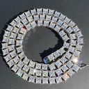 8.50MM Princess Cut Diamond Tennis Chain For Men Excellent Style