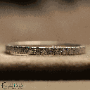 Round Cut Diamond Half Eternity Wedding Band For Women