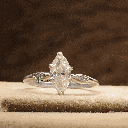 Marquise And Round Cut Diamond 7 Stone Style Engagement Ring For Women