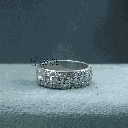Round Cut Diamond Full Eternity Wedding Band For Women