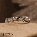 Princess Cut Diamond Unique Style Full Eternity Wedding Band For Women 