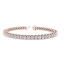 Round Cut Diamond Tennis Chain For Women Excellent Style