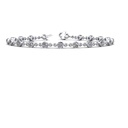 Round Cut Diamond Unique Style Tennis Bracelet For Women Anniversary Gift
