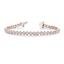 6.50MM Round Cut Diamond Mila In Line Illusion Bracelet For Women