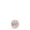 Round Cut Diamond Flower Shaped Pendant For Women