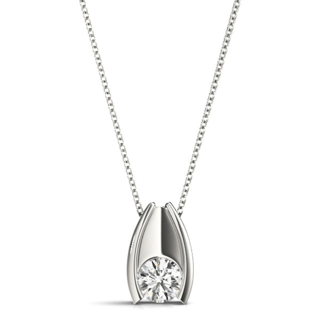 Round Cut Diamond Unique Style Elara Fancy Charm Pendant For Women