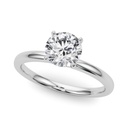 Round Cut Diamond  Solitaire Engagement Ring For Women