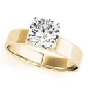 Round Cut Diamond Unique Solitaire Style Heavy Ring Engagement Ring for Men