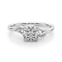 Round Cut Diamond Daffodil Solitaire Engagement Ring For Women Excellent Ring 