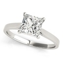 Princess Cut Diamond Solitaire Style Engagement Ring for Her/Women