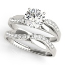 Round Cut Diamond Unique Style Bridal Set Wedding Ring for Her/Women