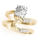 Round Cut Diamond Unique Style Engagement Ring For Her/Women