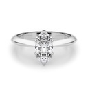 Marquise Cut Diamond Double Prong Set Solitaire Engagement Ring For Women