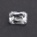 Loose Moissanite White Clean Criss Cut Emerald 10.00 MM X 8.00 MM