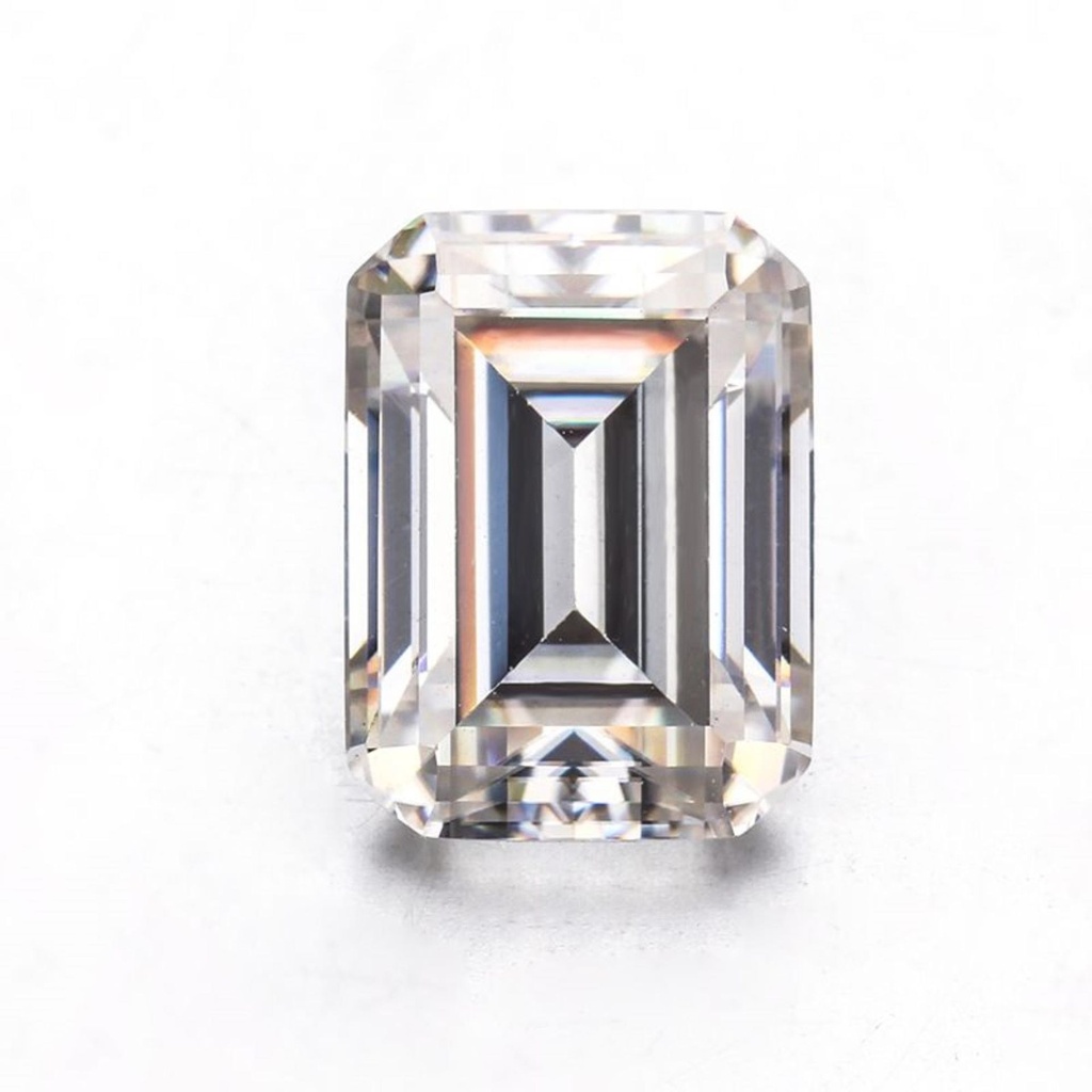 Loose Moissanite White Clean Emerald Cut 12.00 x 6.00 MM