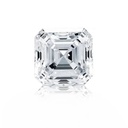 Loose Moissanite White Clean Asscher Cut 5.50 MM