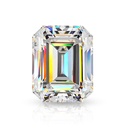 Loose Moissanite White Clean Emerald Cut 11.00 x 8.00 MM