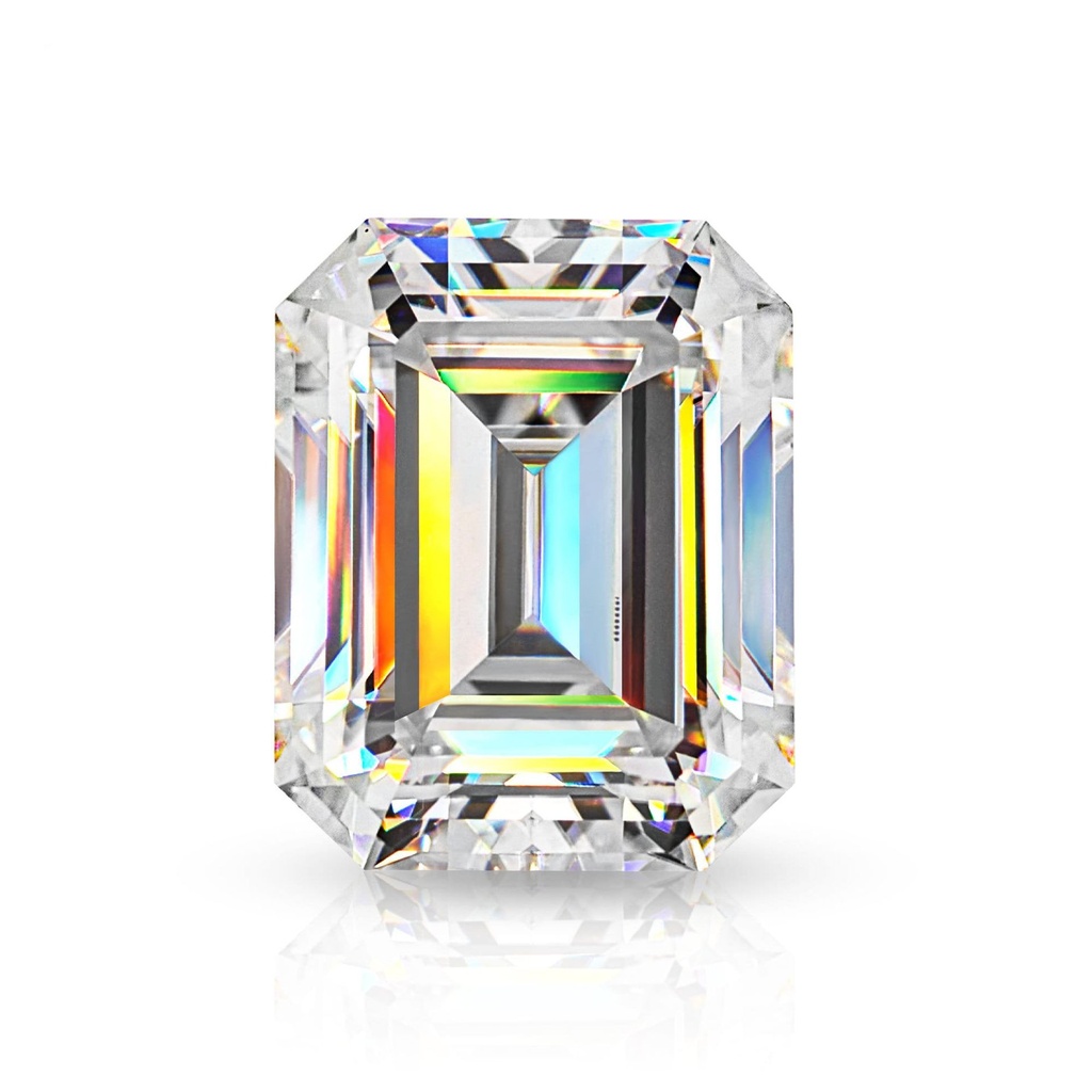 Loose Moissanite White Clean Emerald Cut 7.00 x 5.00 MM