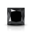 Loose Moissanite Black Clean Princess Cut 6.50 MM