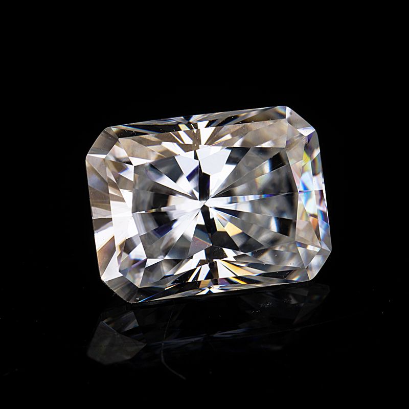 Loose Moissanite White Clean Radiant Cut 14.00 MM X 10.00 MM