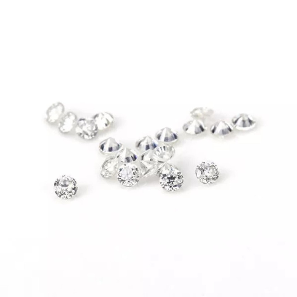 Loose Moissanite White Clean Round Cut 0.80 MM