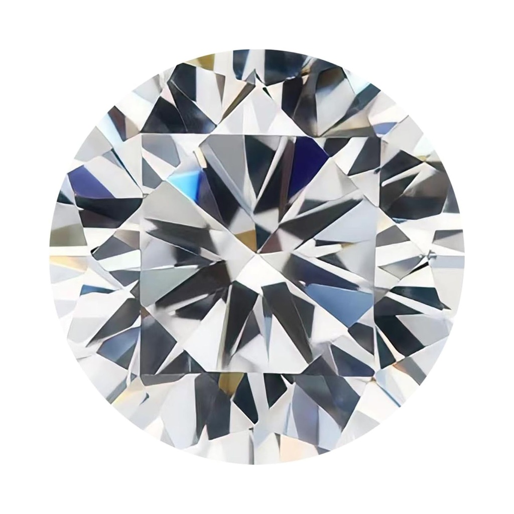 Loose Moissanite White Clean Round Cut 6.50 MM