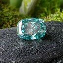 Loose Moissanite Blue Clean Elongated Cushion Cut 7.00 x 5.00 MM