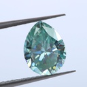 Loose Moissanite Blue Clean Pear Cut 6.00 x 4.00 MM