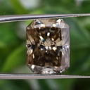 Loose Moissanite Brown Clean Radiant Cut 8.00 x 6.00 MM
