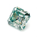 Loose Moissanite Fancy Blue Clean Asscher Cut 13.00 MM